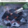 VOUNOT Désherbeur Electrique Pistolet 2000W avec Cordon et 2 Buses Brûleur électrique de mauvaises herbes Allume Charbon Désherbant Brûleur 3 en 1 Pour Jardin Barbecue Bricolage