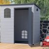 51Ad5UBqY0L._AC_.jpg Vente-unique Abri de Jardin en résine Gris Anthracite 2,12 m² NERIO