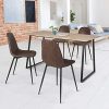 51BRiV41ayL._AC_.jpg IDMarket - Lot de 4 chaises Vintage Dali Marron pour Salle à Manger