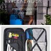 51EGjjkMItL._AC_.jpg HAUPTSTADTKOFFER - Spree - Bagages Cabine à Main, Valise Rigide, Trolley, ABS, TSA, extra léger, extensible, 4 roues, 55 cm, 42 L, Bleu Foncé