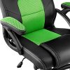 51Hqy5d-vOL._AC_.jpg TecTake 800770 Chaise Fauteuil Siège de Bureau Hauteur Réglable Sportive Gamer - diverses Couleurs au Choix - (Noir-Vert | No. 403455)