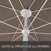 51IZvMEVmtL._AC_.jpg AIYOU Parasol rond de 200 cm - Parasol de jardin - Protection UV50 + - Hauteur réglable - Peut être utilisé sur la plage, dans la cour et dans le jardin (taupe)
