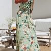 51JSqwI4G7L._AC_.jpg chuangminghangqi Femmes Fleurs Robe de soirée Longue Robe de Plage d'été sans Manches Bandeaux Imprimee Party Soirée Cérémonie