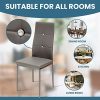 Albatros 3100 Diamond Lot de 6 chaises, Gris, SGS Tested