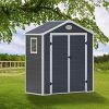 51LZrBQVwL._AC_.jpg GARDIUN Abris en Résine Arabela Anthracite/Blanc 1,92 m² Extrior - KSP38120