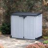51NLLKq3JWL._AC_.jpg Keter Store it Out Nova 249317 Abri de Jardin Gris Clair avec Couvercle Gris foncé 32 x 71,5 x 113,5 cm