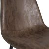 51OSMrApL._AC_.jpg IDMarket - Lot de 4 chaises Vintage Dali Marron pour Salle à Manger