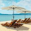 51PEDKUB6lL._AC_.jpg Froadp Ø300cm Parasol de Jardin Octogonal en Aluminium Réglable Ø38mm Poignée de Parapluie avec Solaire Protection UV40+ Polyester pour Patio Marché Piscine Plage