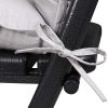51QvLtACw4L._AC_.jpg Detex 2X Coussin de Chaise avec Dossier Gris uni 116x57x7cm Coussin pour Fauteuil Intérieur Extérieur Maison Jardin