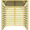 51StJb3acBL._AC_.jpg vidaXL Bois de Pin Imprégné Abri de Stockage du Bois de Chauffage Vélo Jardin