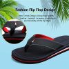51TBz22RGL._AC_.jpg AX BOXING Tong Hommes Beau Plage Cuir Sandales Claquette Bleu Rouge Doux Antidérapant Taille 41-46