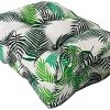 51UBVwCPoS._AC_.jpg BRAVO HOME Coussin de Chaise avec Dossier 45x45 cm, Coussin d'assise, Coussin de Chaise à Dossier Bas, Coussin Chaise Jardin pour Chaise, Fauteuil ou transat de Jardin, terrasse ou Balcon (Feuille, 1)