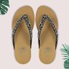 51VVITY0JhS._AC_.jpg PERLETTI Tongs Femme Chic à la Mode avec Paillettes Animalier - Sandales Confortables Été de Maison Piscine Plage - Flip Flops Motif Léopard Noir Doré - Mules Plates Antidérapantes