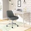 51X0C0OW3hS._AC_.jpg WOLTU BS114dgr 1x Chaise de Bureau Ergonomique, Tabouret de Bureau Pivotant 360°, Tabouret à roulettes Réglable en Hauteur, en Lin, Gris foncé