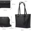 LOVEVOOK Sac à Main Femme Ensemble Sac à Bandoulière Sac à Main épuale en PU Cuir Sac Porté Main de 3 Pièces Grand Concepteur Sac Fourre-tout Moyen Grand Mode élégant Noir