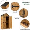 51Yg68IbUuS._AC_.jpg MCombo Armoire de jardin avec toit en bois imperméable Gris/naturel 1000D, 48 x 90 x 178 cm (naturel)