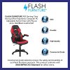 Flash Furniture Chaise de Jeu à Dossier Haut, Fauteuil de Bureau Ergonomique, avec accoudoirs réglables et Tissu en Maille, idéale comme Chaise de Joueur, pour la Maison et Le Bureau, Rouge