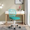 51ZNmfBVH3L._AC_.jpg Chaise de Bureau Chaise de Bureau pivotante réglable Siège en Tissu Chaise de Bureau Ergonomique sans accoudoir Turquoise