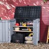51fUOQ3h4dL._AC_.jpg Keter Store it Out Nova 249317 Abri de Jardin Gris Clair avec Couvercle Gris foncé 32 x 71,5 x 113,5 cm