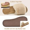 51fg8bvZ-IL._AC_.jpg ONCAI Chaussons Femme Confort Peluche Claquette Bout Ouvert Pantoufles Avec Support de Voûte plantaire Tapis de Yoga Fourré Sandales Taille 36-43