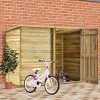 51gM97RNcL._AC_.jpg vidaXL Bois de Pin Imprégné Abri à Vélo de Jardin Abri de Stockage Rangement Hangar Maison de Jardin Extérieur Arrière-cour 232x110x170 cm