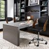 Yaheetech Chaise Bureau Bois Courbé Accoudoir Ergonomique Pivotantes Hauteur Réglable pour Salon Bar Salle de Séjour Chambre Studio Charge 136 kg Noir