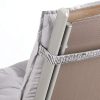 51jCfonSJEL._AC_.jpg Detex 2X Coussin de Chaise avec Dossier Gris uni 116x57x7cm Coussin pour Fauteuil Intérieur Extérieur Maison Jardin