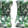 51khVJJ66ES._AC_.jpg BRAVO HOME Coussin de Chaise avec Dossier 45x45 cm, Coussin d'assise, Coussin de Chaise à Dossier Bas, Coussin Chaise Jardin pour Chaise, Fauteuil ou transat de Jardin, terrasse ou Balcon (Feuille, 1)