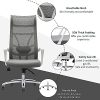 51lK8FcB4KL._AC_.jpg Allguest Chaise de Bureau Ergonomique avec Filet Respirant, Soutien Lombaire réglable, Dossier Haut, Coussin en éponge, Angle de Dossier réglable Certification EN1335, Blanc