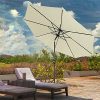 51lakIUu27L._AC_.jpg Froadp Ø300cm Parasol de Jardin Octogonal en Aluminium Réglable Ø38mm Poignée de Parapluie avec Solaire Protection UV40+ Polyester pour Patio Marché Piscine Plage