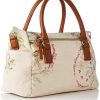 Desigual Fabric Hand Bag, Handbag Femme, Blanc, Taille Unique