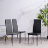 Albatros 3100 Diamond Lot de 6 chaises, Gris, SGS Tested