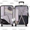 51ox-GHn4L._AC_.jpg NEWTECK – Jeu de valises à 4 Roues Prisma 2 pièces (55/65cm) + Trousse. ABS + Polycarbonate, Fermeture TSA intégrée et Pratique intérieur. Set de valises de Voyage rigides, résistantes et légères