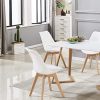 51pchxPSbRL._AC_.jpg Life Interiors Lorenzo - Chaise Scandinave - Assise Rembourrée - Salle à Manger, Cuisine, Chambre (Noir, 4)