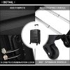 Kono Valise Cabine ABS 20 Pouces Rigide Léger avec 4 roulettes (Noir)