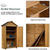 51s8D0AeLQS._AC_.jpg MCombo Armoire de jardin avec toit en bois imperméable Gris/naturel 1000D, 48 x 90 x 178 cm (naturel)