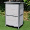 51sBNlP2rL._AC_.jpg QILIN Abris De Jardin, Armoire À Outils en Bois, Boîte De Rangement Haute Résine, Étanche/Protection Solaire/Anticorrosion, Utilisé dans Le Jardin De La Cour