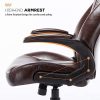 51sjiq9x5ZL._AC_.jpg IntimaTe WM Heart Fauteuil de Bureau,Chaise de Bureau Ordinateur,Siege de Bureau Ergonomique,Fauteuil de Direction en Simili Cuir,Dossier Haut Inclinable,Hauteur Réglable et Assise Rembourrée,Marron