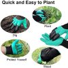 51uRfYWR0DS._AC_.jpg 4 paires de gants de jardinage avec griffes imperméables et respirants pour creuser, planter, désherber, protéger les ongles et les doigts, meilleur cadeau de jardinage pour homme et femme