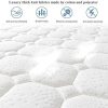 Vesgantti Matelas 24cm Épaisseur Ressort Ensachés Matelas en Mousse Mémoire de Forme Transpirant 7 Zone de Confort CertiPUR-US Tight Top (140x190cm)