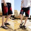 51vqYCWjnuL._AC_.jpg AX BOXING Tong Hommes Beau Plage Cuir Sandales Claquette Bleu Rouge Doux Antidérapant Taille 41-46