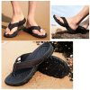 Tongs Homme Sandales de Sports Flip Flop Chaussures de Plage et Piscine Antidérapant