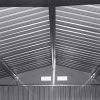 51w4ueni7L._AC_.jpg GIANTEX Abri de Jardin en Métal, Cabane de Jardin avec Structure solide,Rangement à Vélos Outils Exterieur 277 x 191 x 192 cm, Noir