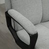 51wTIQ4dyjL._AC_.jpg Vinsetto fauteuil de bureau manager réglable pivotant fonction bascule verrouillable lin gris clair