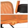 Relaxdays Chaise de bureau ergonomique fauteuil pivotant hauteur réglable 90 kg enfants HxlxP: 102 x 55 x 55 cm, orange, Nylon, maille et plastique, Taille Unique