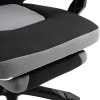 51xz36VebdL._AC_.jpg HOMCOM Fauteuil Gaming Chaise Gamer Dossier et Hauteur réglable roulettes pivotantes Repose-Pied Tissu Maille (Gris)