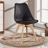 51y8LIXiVjL._AC_.jpg Life Interiors Lorenzo - Chaise Scandinave - Assise Rembourrée - Salle à Manger, Cuisine, Chambre (Noir, 4)