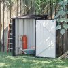 619qY4hgYYL._AC_.jpg Outsunny Abri de Jardin - Remise pour Outils - cabanon Porte verrouillable - dim. 1L x 1,03l x 1,6H m - tôle d'acier ondulée Anthracite