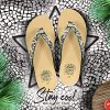 61XvOyzUmAS._AC_.jpg PERLETTI Tongs Femme Chic à la Mode avec Paillettes Animalier - Sandales Confortables Été de Maison Piscine Plage - Flip Flops Motif Léopard Noir Doré - Mules Plates Antidérapantes