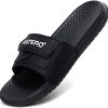 ASTERO Claquette Hommes Chaussures de Plage Piscine Sandales Antidérapant Tong Été Shower Chaussons Taille 41-46